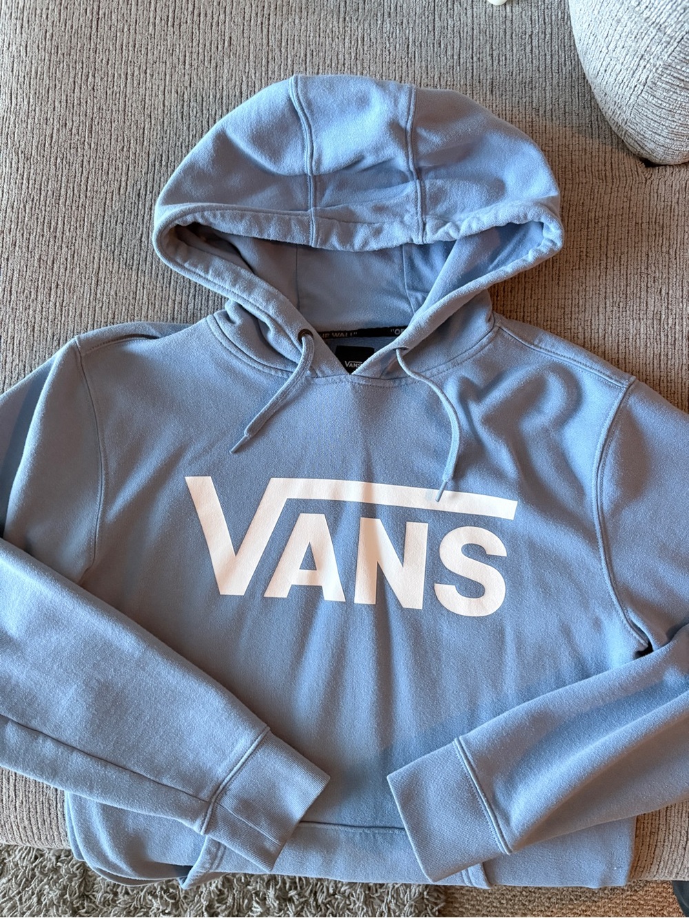 Vans Unisex Light Blue Logo Hoodie